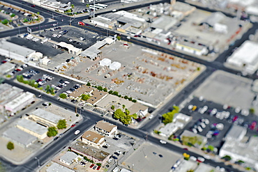 Aerial View of Commercial Area, Las Vegas, Nevada, United States of America