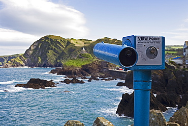 Telescope at View Point, Devon, England, UK, Europe