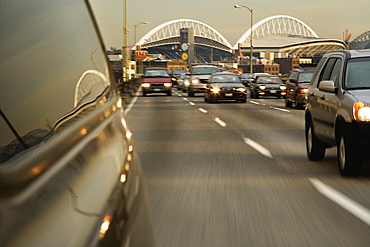 Vehicle on Highway, Seattle, Washington, United States of America