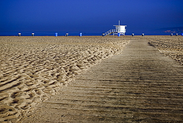 Path on Beach, Santa Monica, California, United States of America