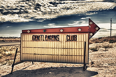 Gentlemen's Club Sign, Farmington, New Mexico, United States of America