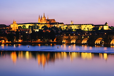 Prague Castle on the Riverbank, Prague, Czech Republic