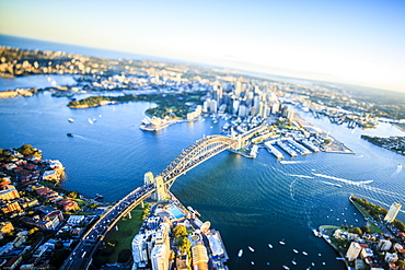 Aerial view of Sydney cityscape, Sydney, New South Wales, Australia