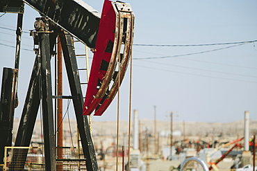 Crude oil extraction from Monterey Shale near Bakersfield, McKittrick, Kern County, California, USA