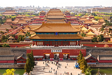 View over Forbidden City in Beijing, China, Beijing, China