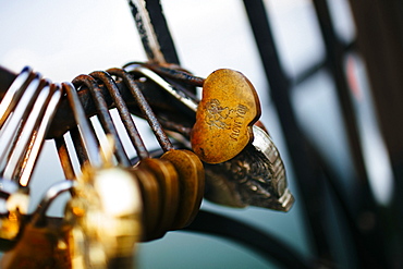 Close up of locks of love, Vietnam