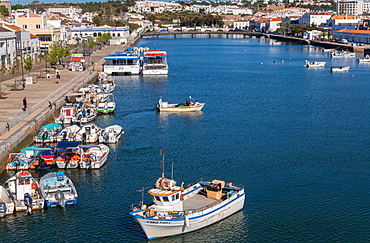 Fishing boats at Tavira, Eastern Algarve, Portugal