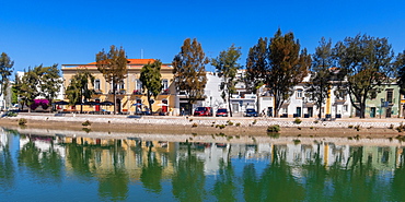 Tavira and the River Gilao in east Algarve, Portugal