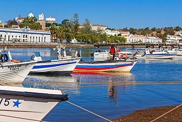 Fishing boats at Tavira, Eastern Algarve, Portugal