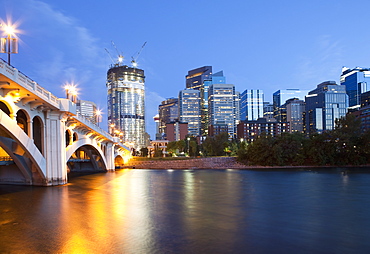 Bridge to Downtown Calgary, Calgary, Alberta, Canada