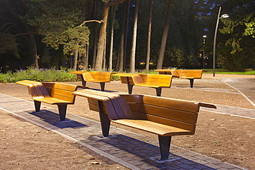 Contemporary Benches at a Park, Estonia