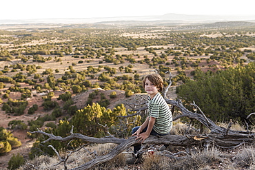 young boy, Galisteo Basin