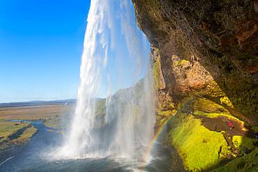 The spectacular Seljalandsfoss Waterfall, South Iceland