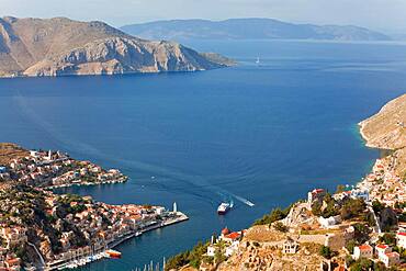 Symi Town, Symi Island, Dodecanese Islands, Greece