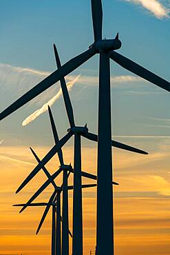 Wind turbine energy generators on wind farm