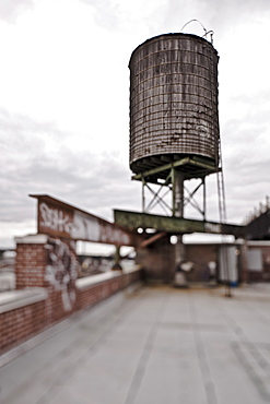 Rooftop Water Tower, New York City, New York, United States of America