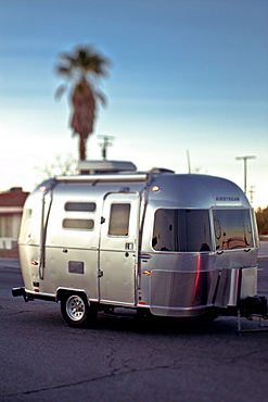 Silver Travel Trailer, Twentynine Palms, California, United States of America