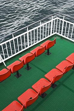 Seating on a Ferry, Ross-shire, Scotland, UK