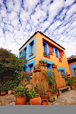 Interior Courtyard of a Hotel, Chiapas, Mexico