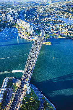 Aerial view of Sydney cityscape, Sydney, New South Wales, Australia