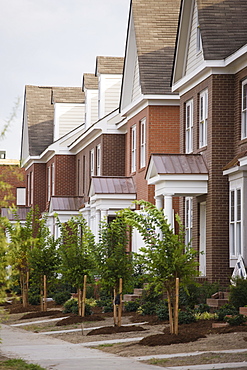 Rows Of New Townhomes, Norfolk, Virginia, United States