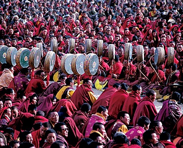 A Buddhaist ritual in Shiqu, Sichuan