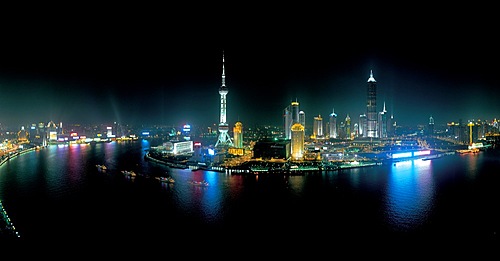 Panoramic view of Pudong, Shanghai