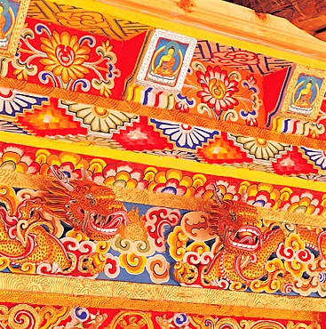 Architectural painting in Tibetan style