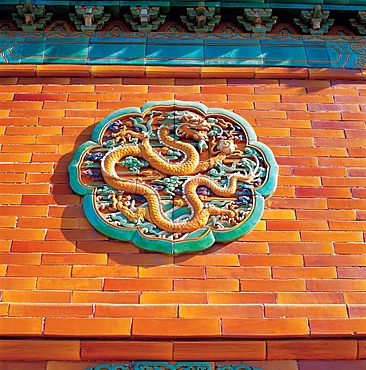 A brick carving in Qing West Mausoleum_Hebei