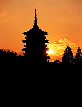 Leifeng Pagoda in West Lake, Hangzhou