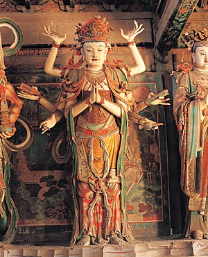 Statue of Avalokitesvara in Dahui Temple, Beijing