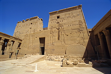 Temple at Philae, moved when the Aswan High Dam was built, UNESCO World Heritage Site, Nubia, Egypt, North Africa, Africa