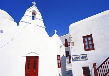 Exterior of a Church, Mikonos, Cyclades, Greece