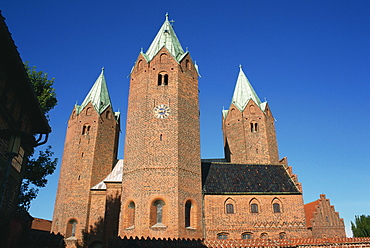 Vor Frue church dating from the 12th century, Kalundborg, Zealand, Denmark, Scandinavia, Europe