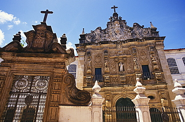 Facade Sao Francisco church, Salvador, Brazil