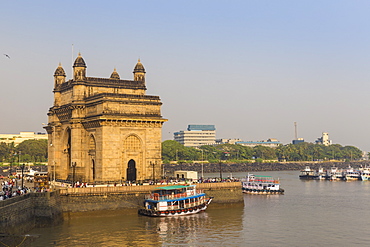 View of Gateway of India, Mumbai, Maharashtra, India, Asia