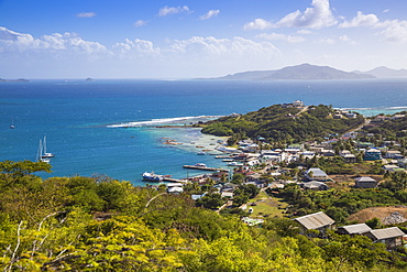 View of Clifton Harbour, Union Island, The Grenadines, St. Vincent and The Grenadines, West Indies, Caribbean, Central America