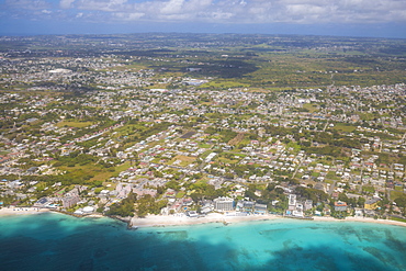 Aerial view of Barbados, Barbados, West Indies, Caribbean, Central America