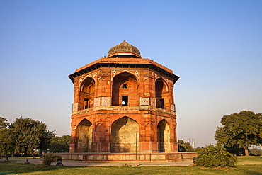 Sher Mandal tomb, Purana Quila, Old Fort, Delhi, India, Asia