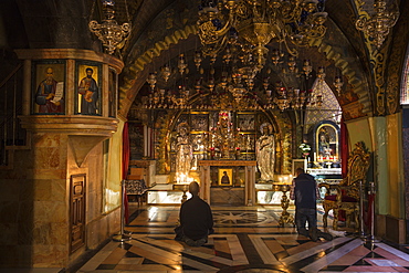 Church of the Holy Sepulchre, Calvary (Golgotha), the place where Jesus was crucified, Old City, UNESCO World Heritage Site, Jerusalem, Israel, Middle East