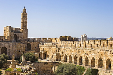 The Tower of David (Jerusalem Citadel), Old City, UNESCO World Heritage Site, Jerusalem, Israel, Middle East