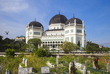 Great Mosque, Medan, Sumatra, Indonesia, Southeast Asia, Asia