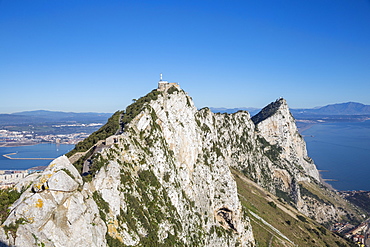 View of Gibraltar Rock, Gibraltar, Mediterranean, Europe