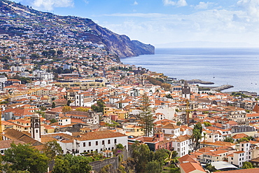 View of city, Funchal, Madeira, Portugal, Atlantic, Europe