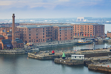 View of Albert Docks, Liverpool, Merseyside, England, United Kingdom, Europe