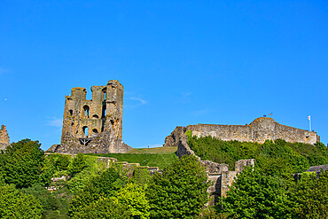 View of Scarborough Castle, Scarborough, Yorkshire, England, United Kingdom, Europe