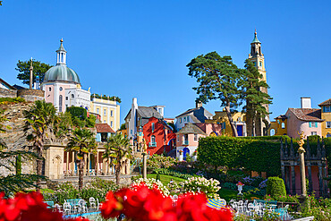 Portmeirion Village, Gwynedd, Wales, United Kingdom, Europe