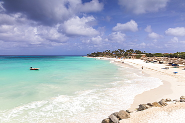 View of Divi Beach, Aruba, Lesser Antilles, Netherlands Antilles, Caribbean, Central America