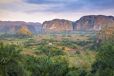 View of Vinales Valley, UNESCO World Heritage Site, Vinales, Pinar del Rio Province, Cuba, West Indies, Caribbean, Central America