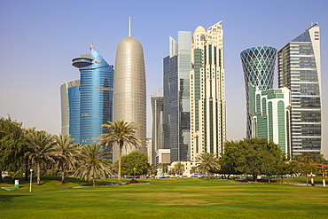 West Bay buildings, Doha, Qatar, Middle East